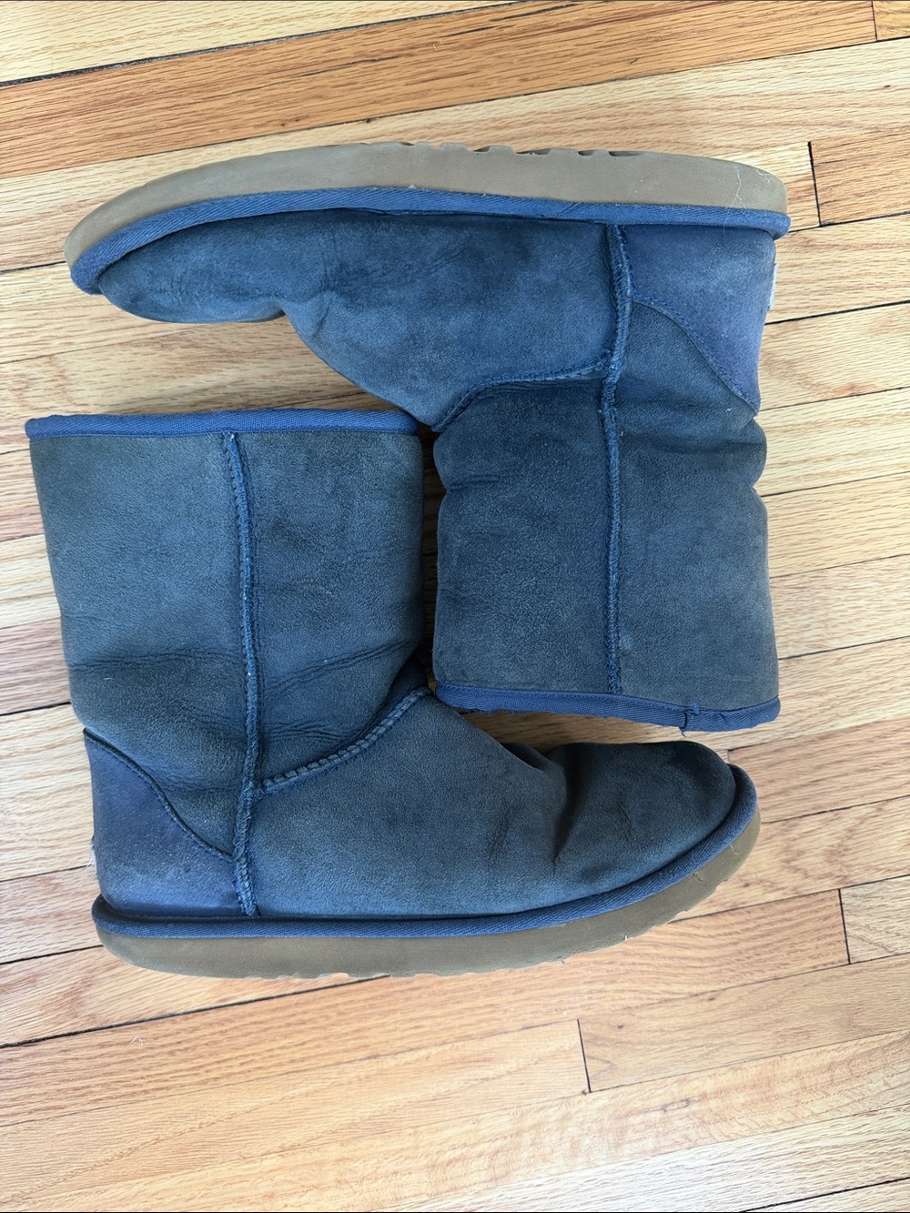 UGG Navy Classic Short Boots